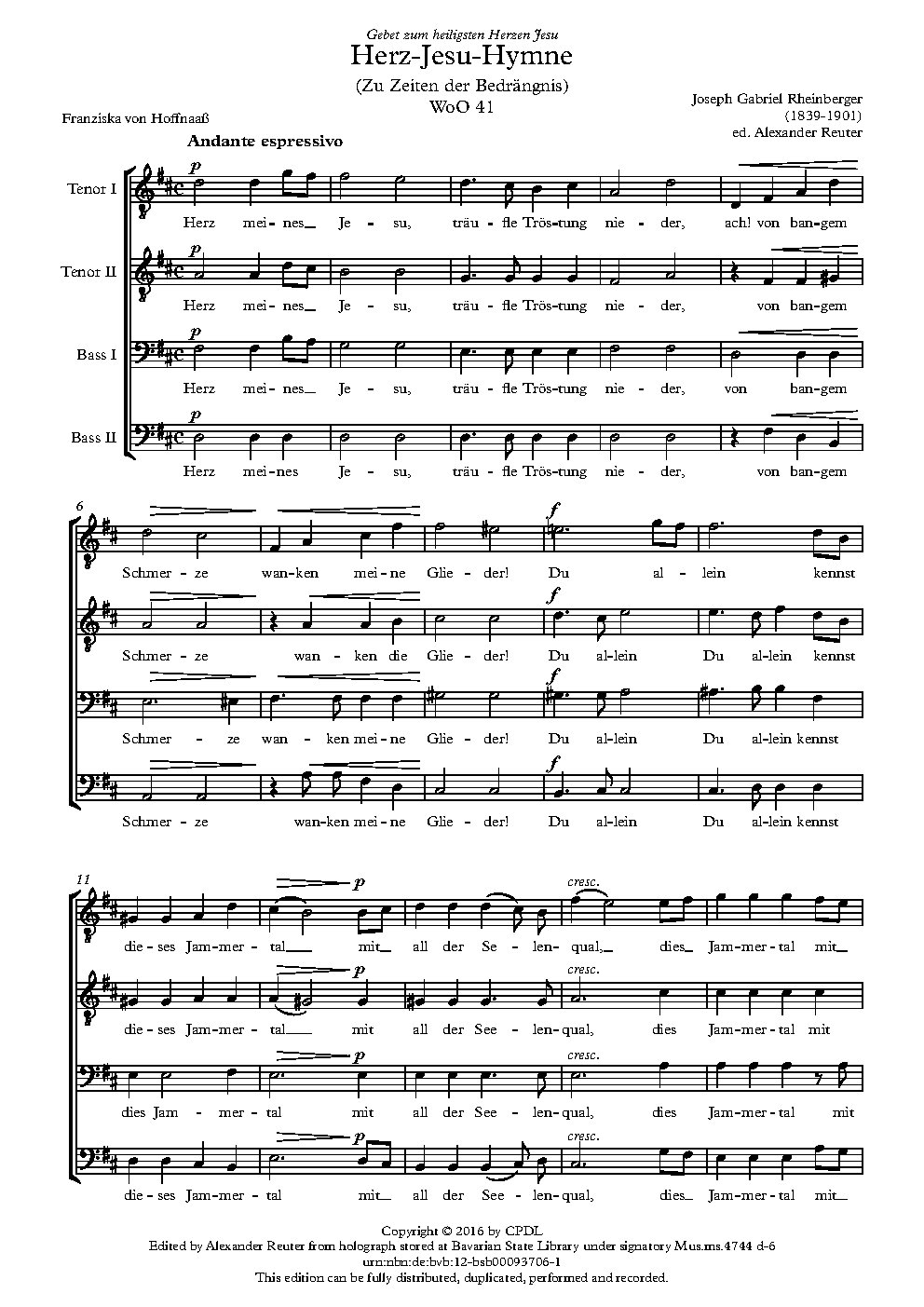 Herz-Jesu-Hymne WoO 41