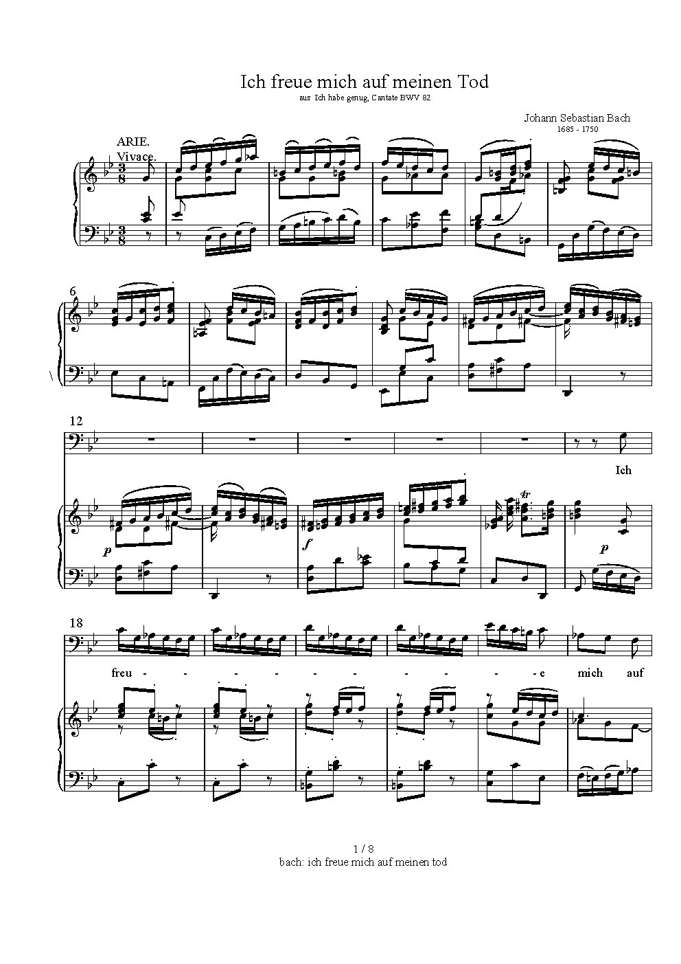 Ich habe genug, BWV 82