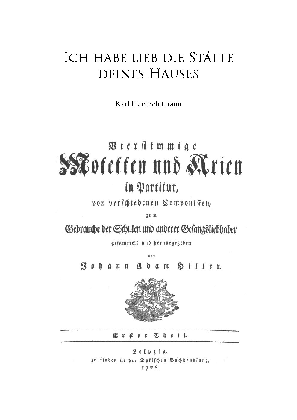 Ich habe lieb die Stätte deines Hauses