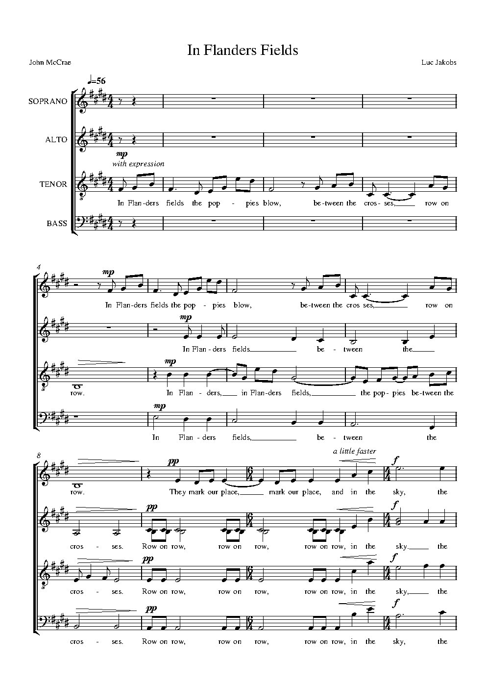 In Flanders Fields - Choir Script PDF Thumbnail
