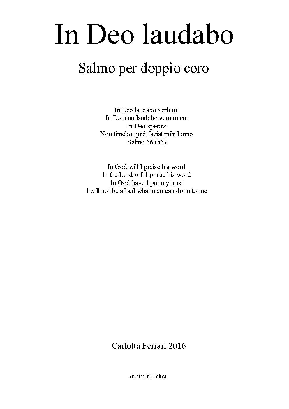 In Deo laudabo