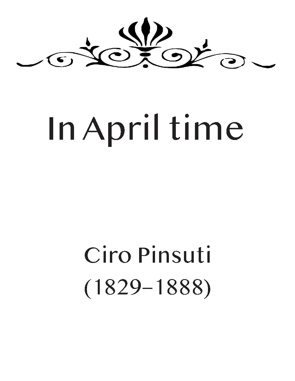 In April time