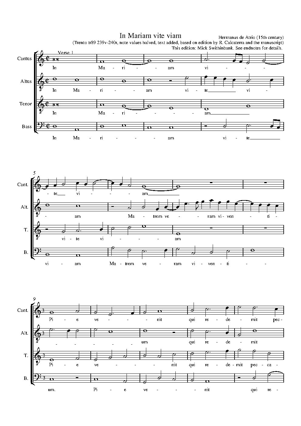 In Mariam vite viam - Choir Script PDF Thumbnail