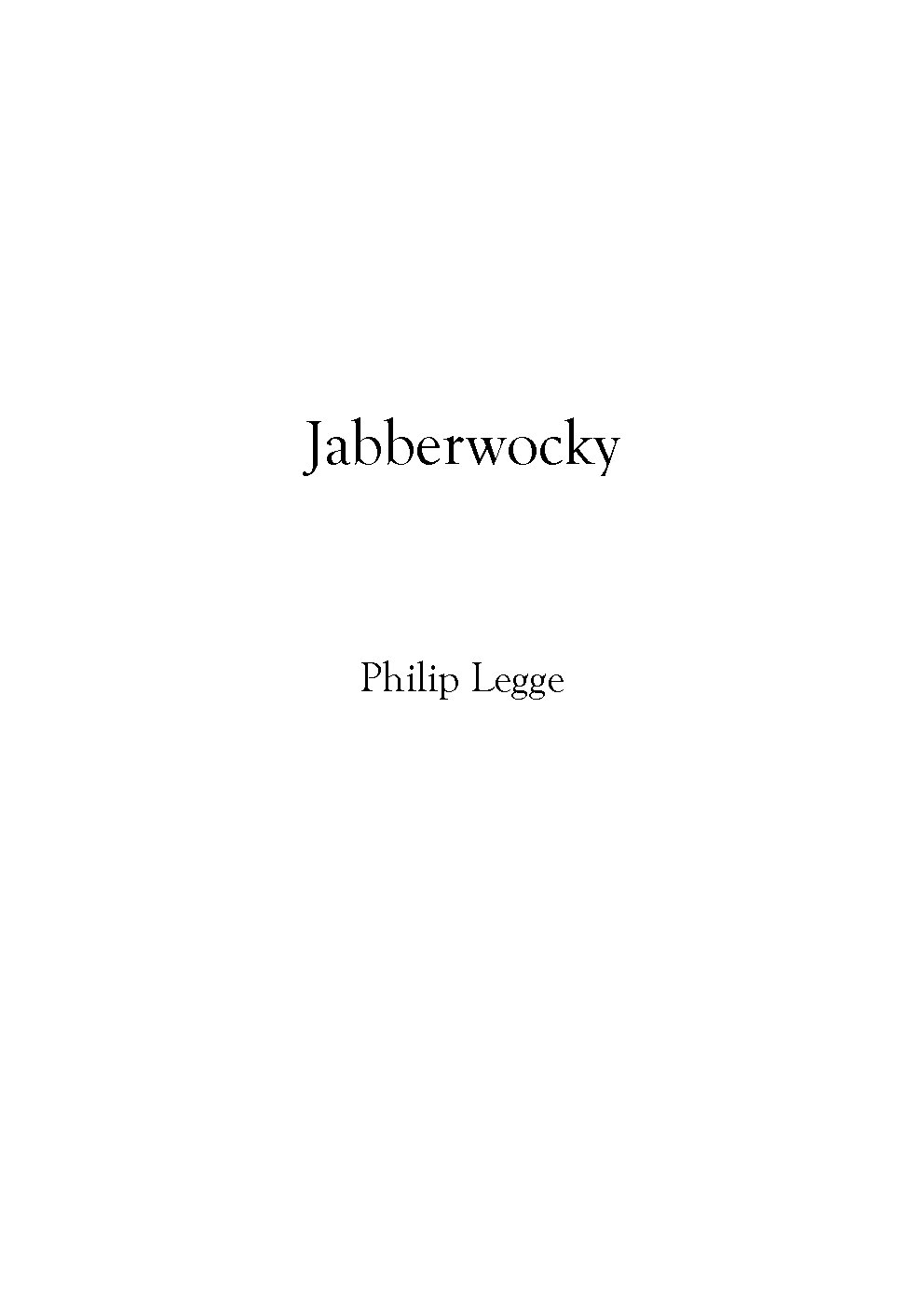 Jabberwocky