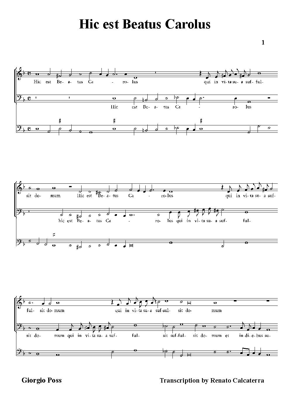 Hic est Beatus Carolus