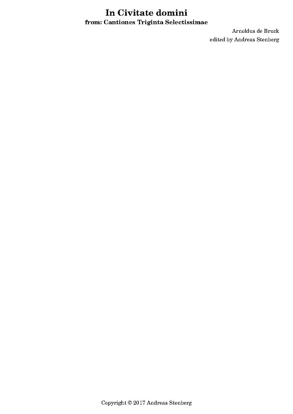 In civitate Domini - Choir Script PDF Thumbnail