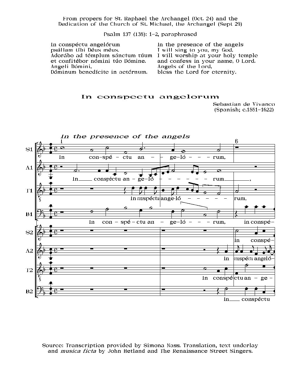 In conspectu angelorum