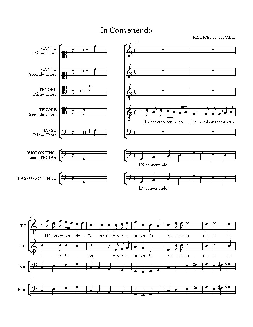 In Convertendo - Choir Script PDF Thumbnail