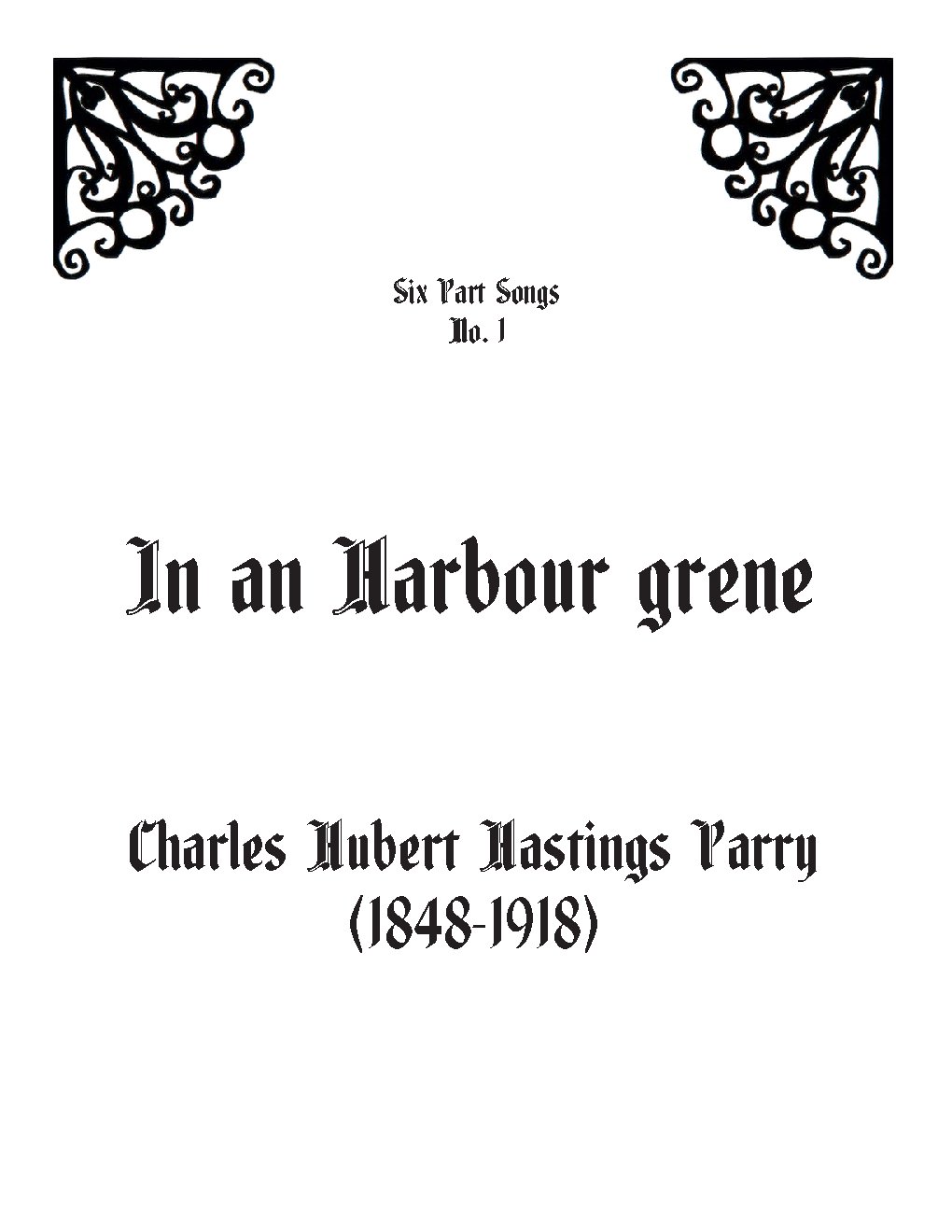 In a harbour grene