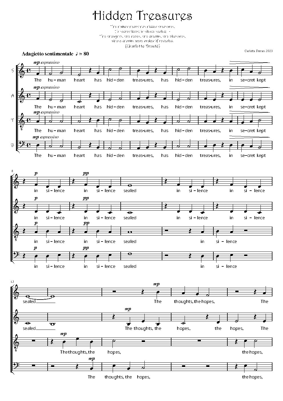 Hidden Treasures - Choir Script PDF Thumbnail