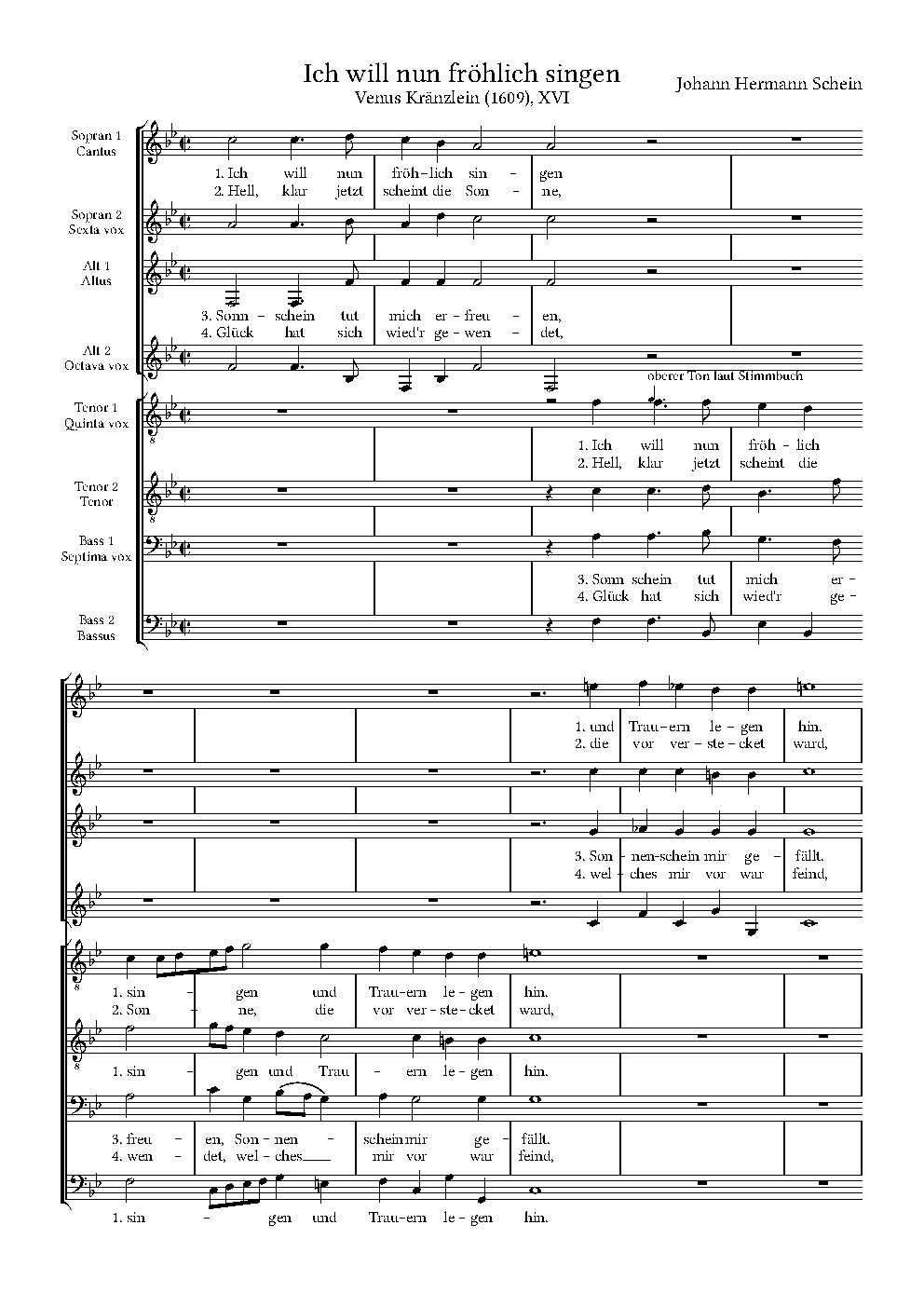 Ich will nun fröhlich singen