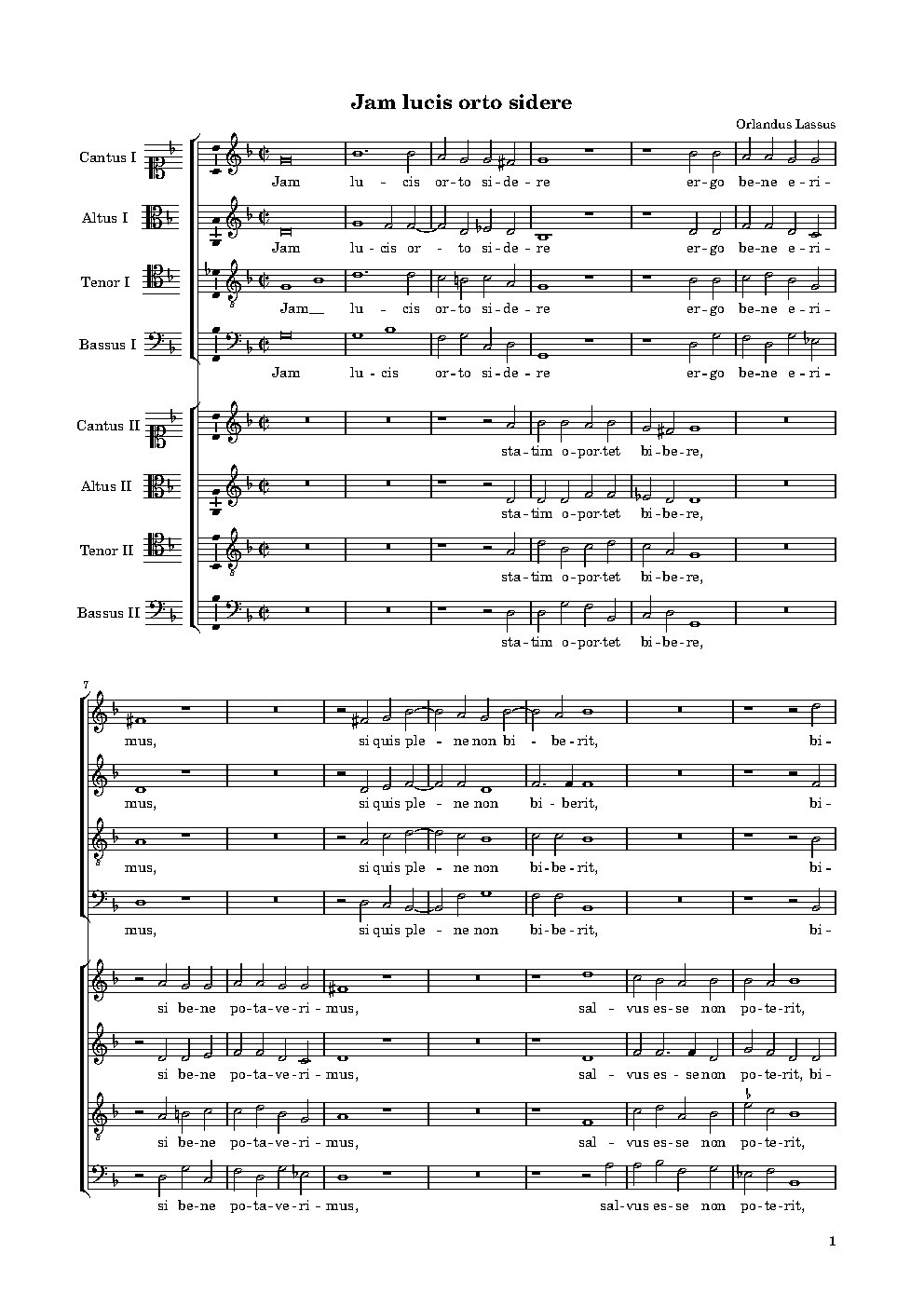 Jam lucis orto sidere - Choir Script PDF Thumbnail