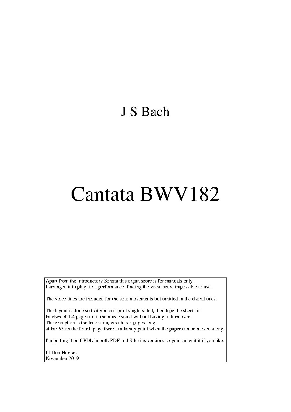Himmelskönig, sei willkommen, BWV 182