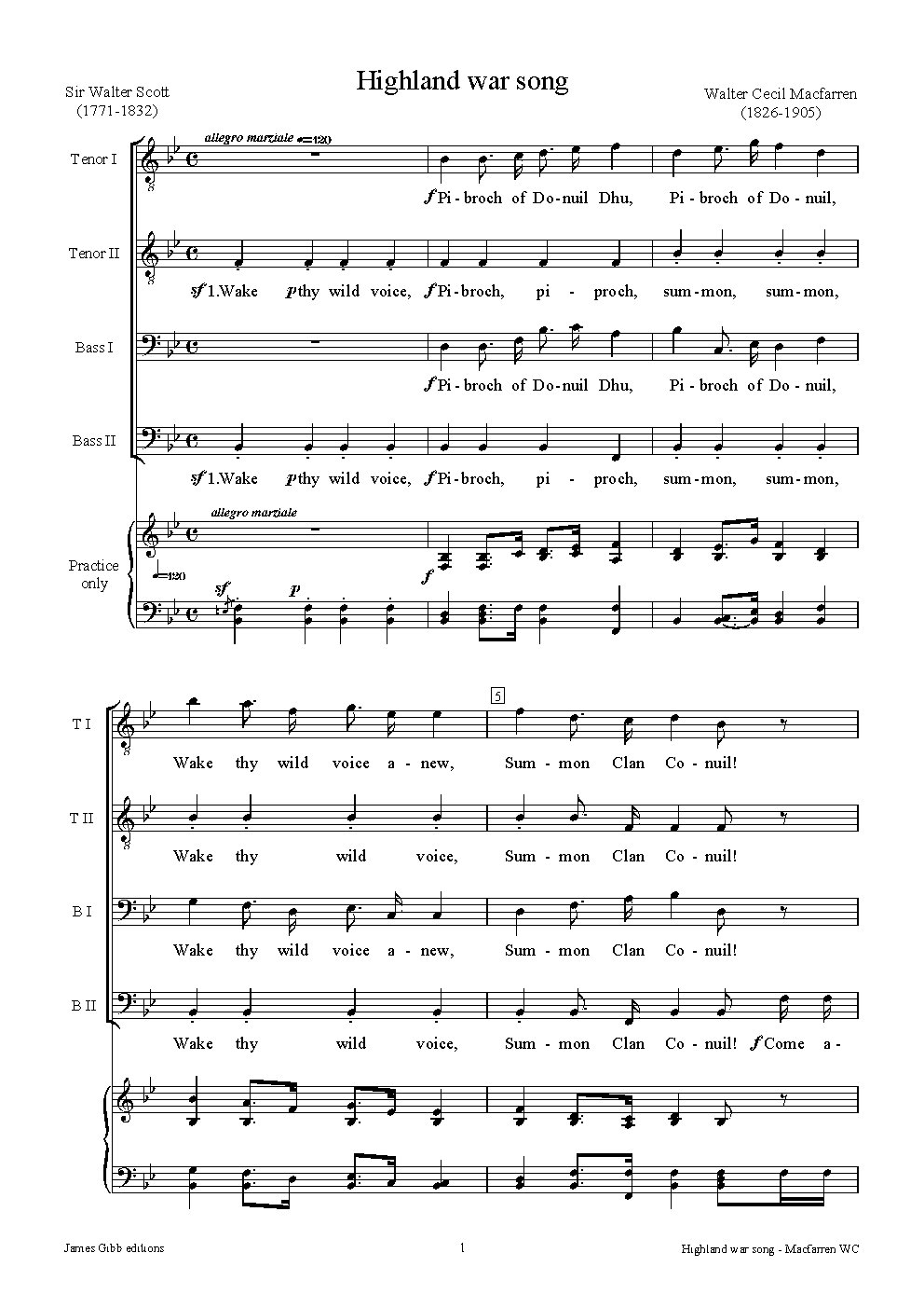 Highland war song