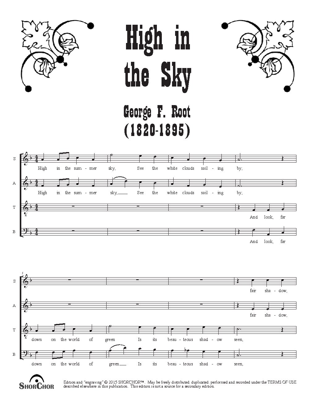 High in the sky