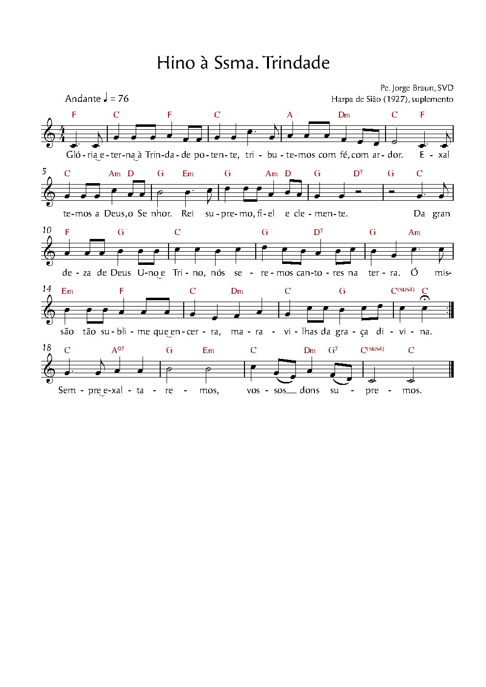 Hino à Santíssima Trindade