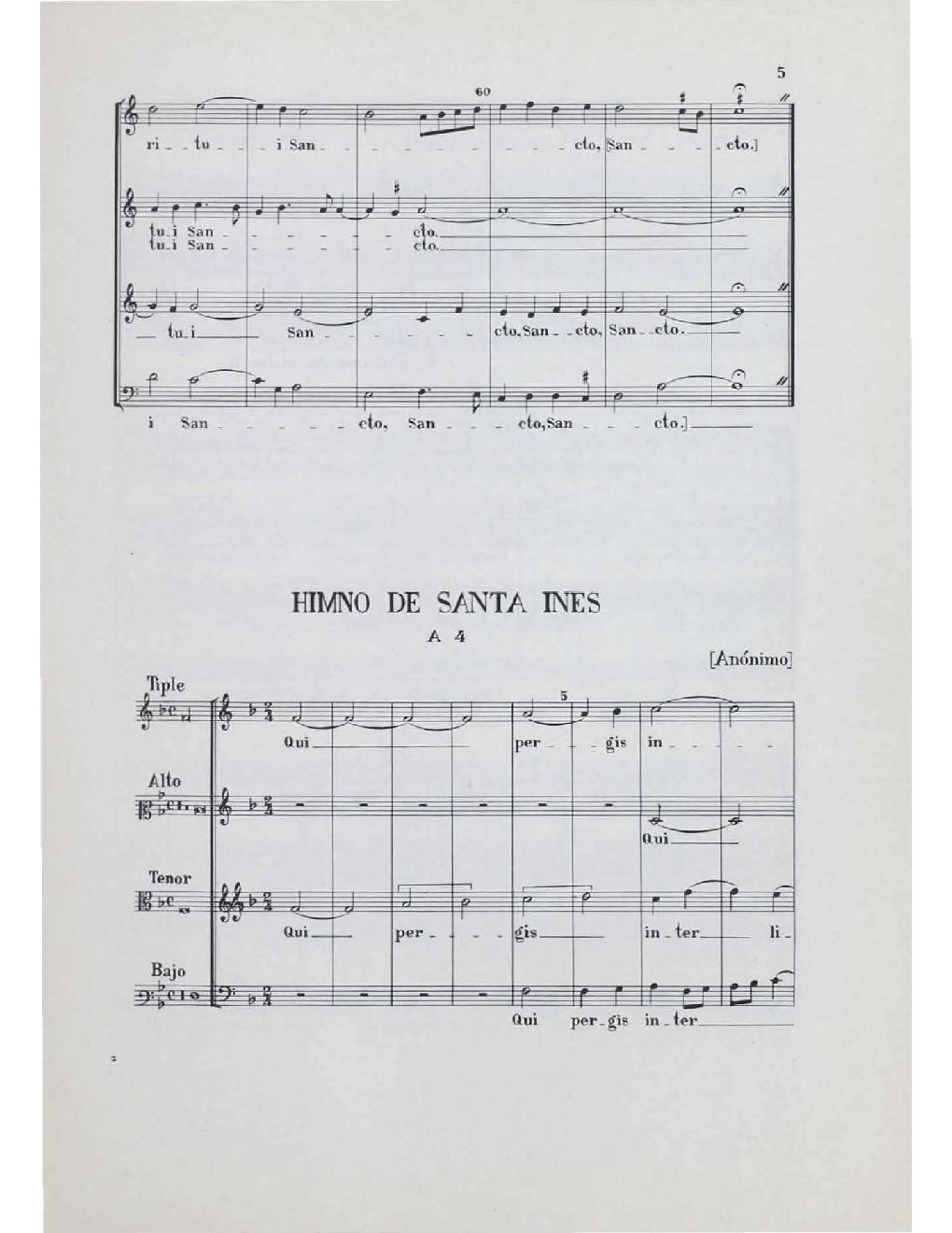 Himno de Santa Ines