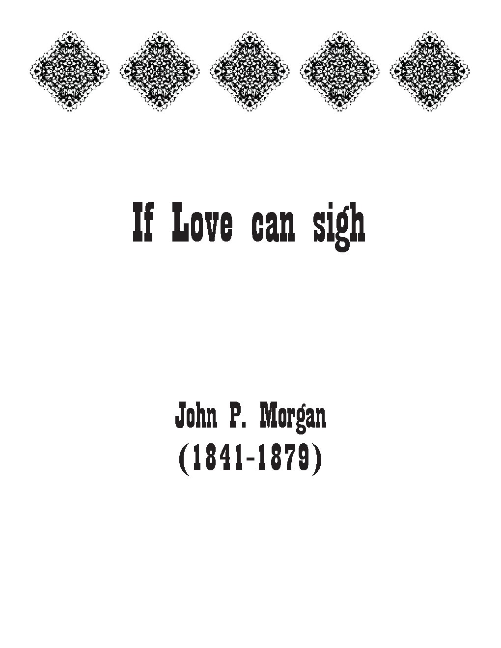 If Love can sigh - Choir Script PDF Thumbnail