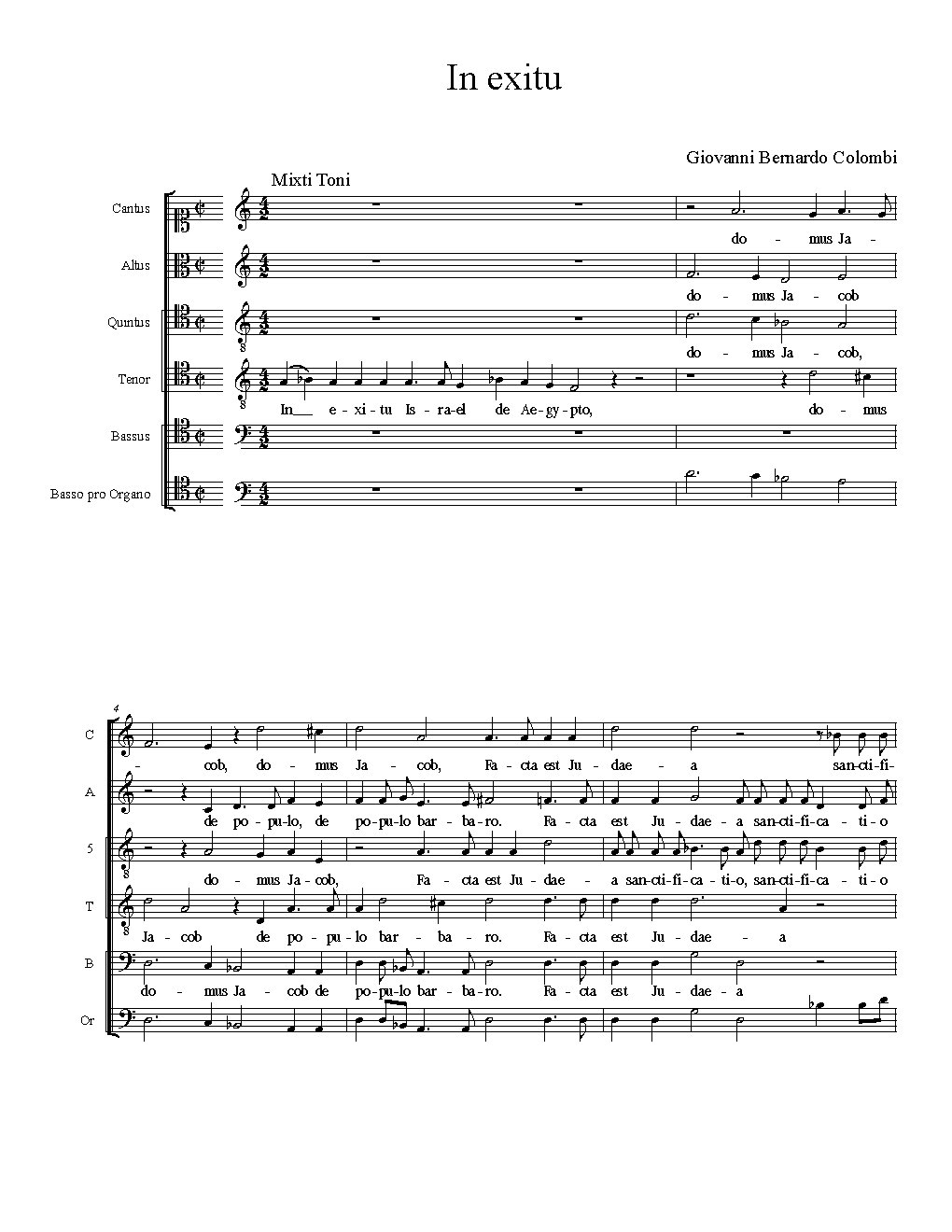 In exitu - Choir Script PDF Thumbnail