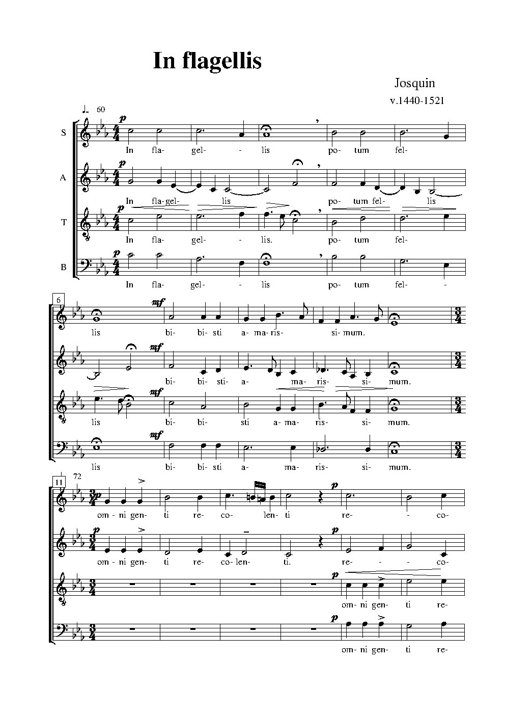 In flagellis potum fellis - Choir Script PDF Thumbnail