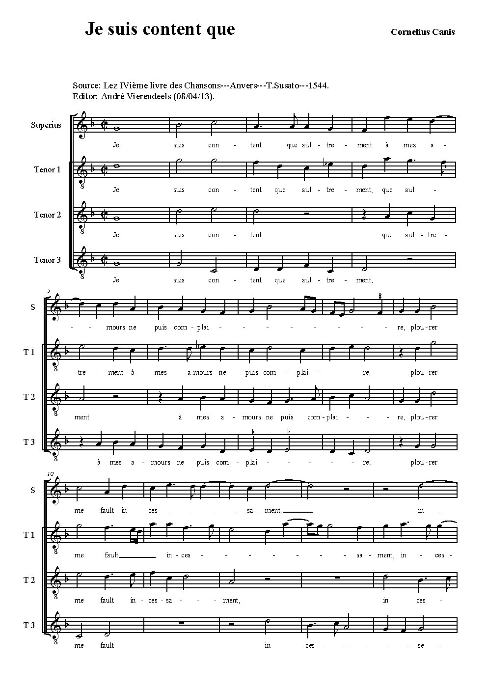 Je suis content - Choir Script PDF Thumbnail