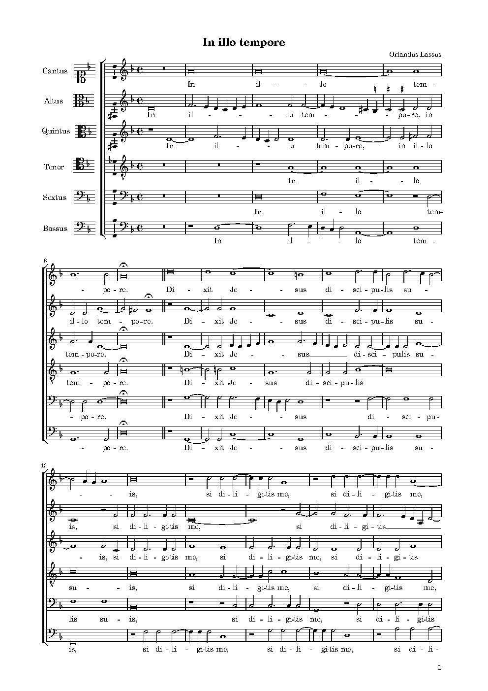 In illo tempore…Si diligitis - Choir Script PDF Thumbnail
