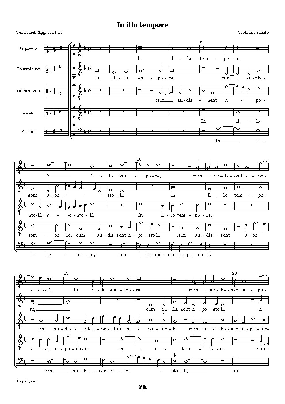 In illo tempore - Choir Script PDF Thumbnail