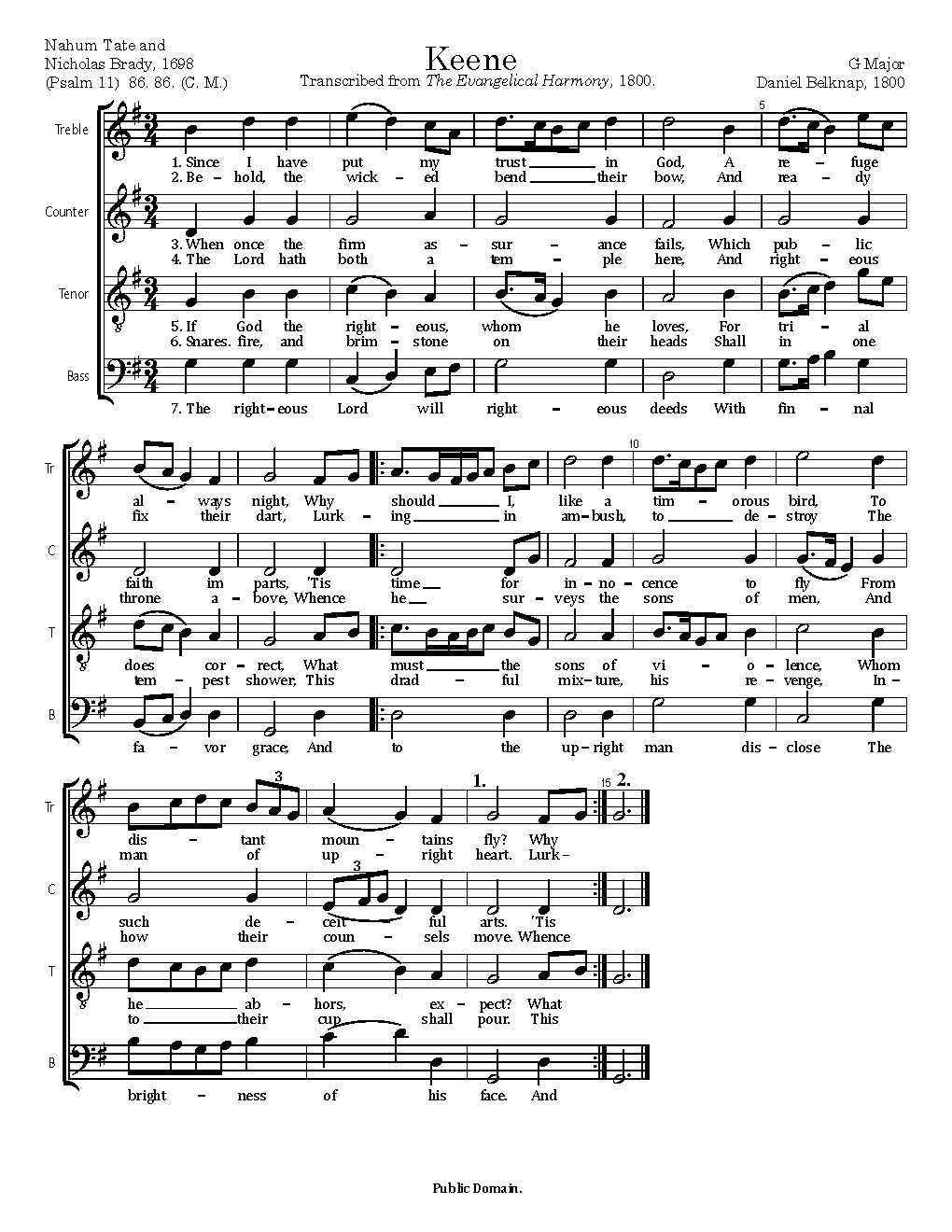 Keene - Choir Script PDF Thumbnail