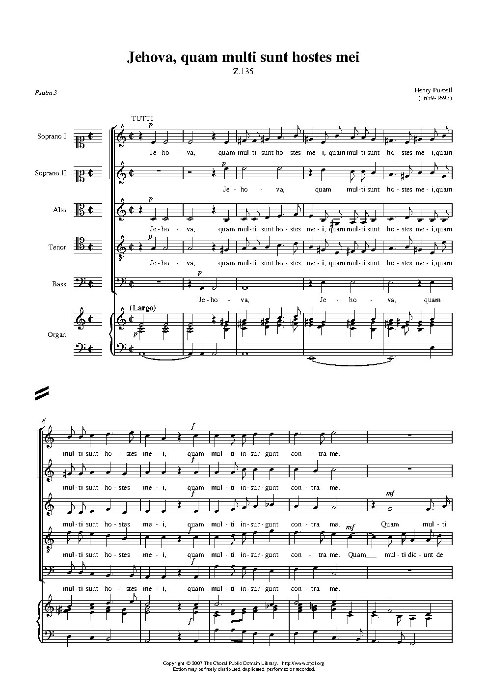 Jehova, quam multi