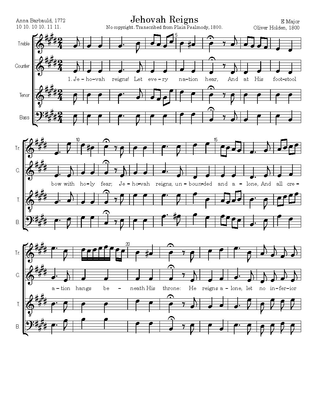 Jehovah Reigns - Choir Script PDF Thumbnail