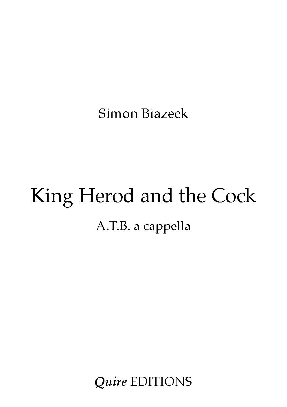 King Herod and the Cock
