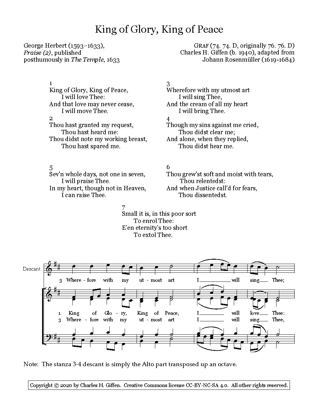 King of Glory, King of Peace