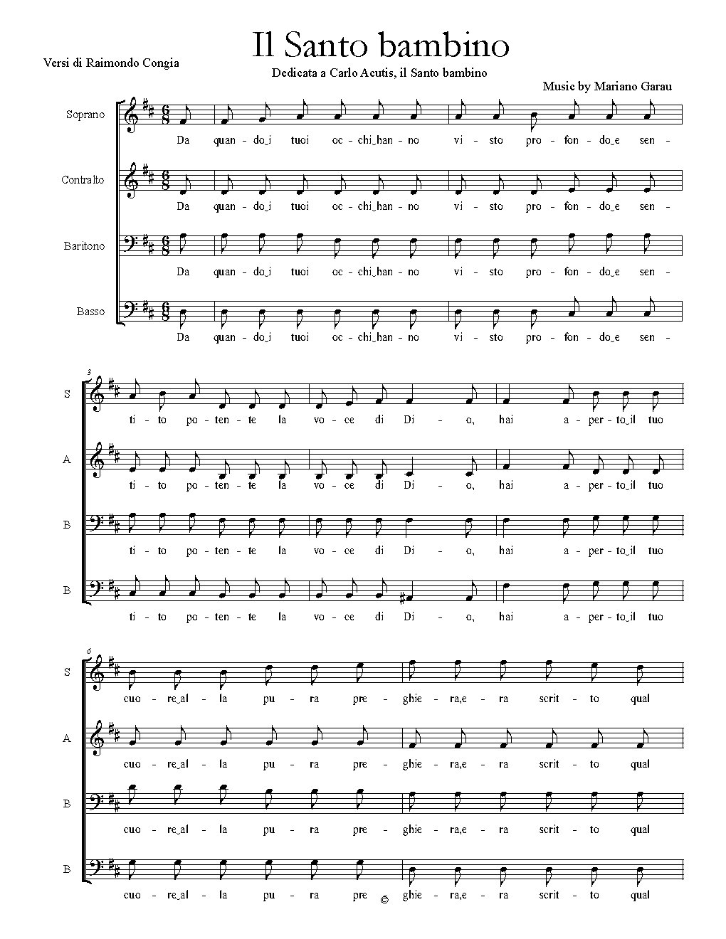 Il Santo bambino