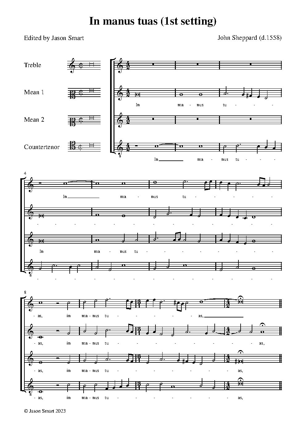In manus tuas - Choir Script PDF Thumbnail