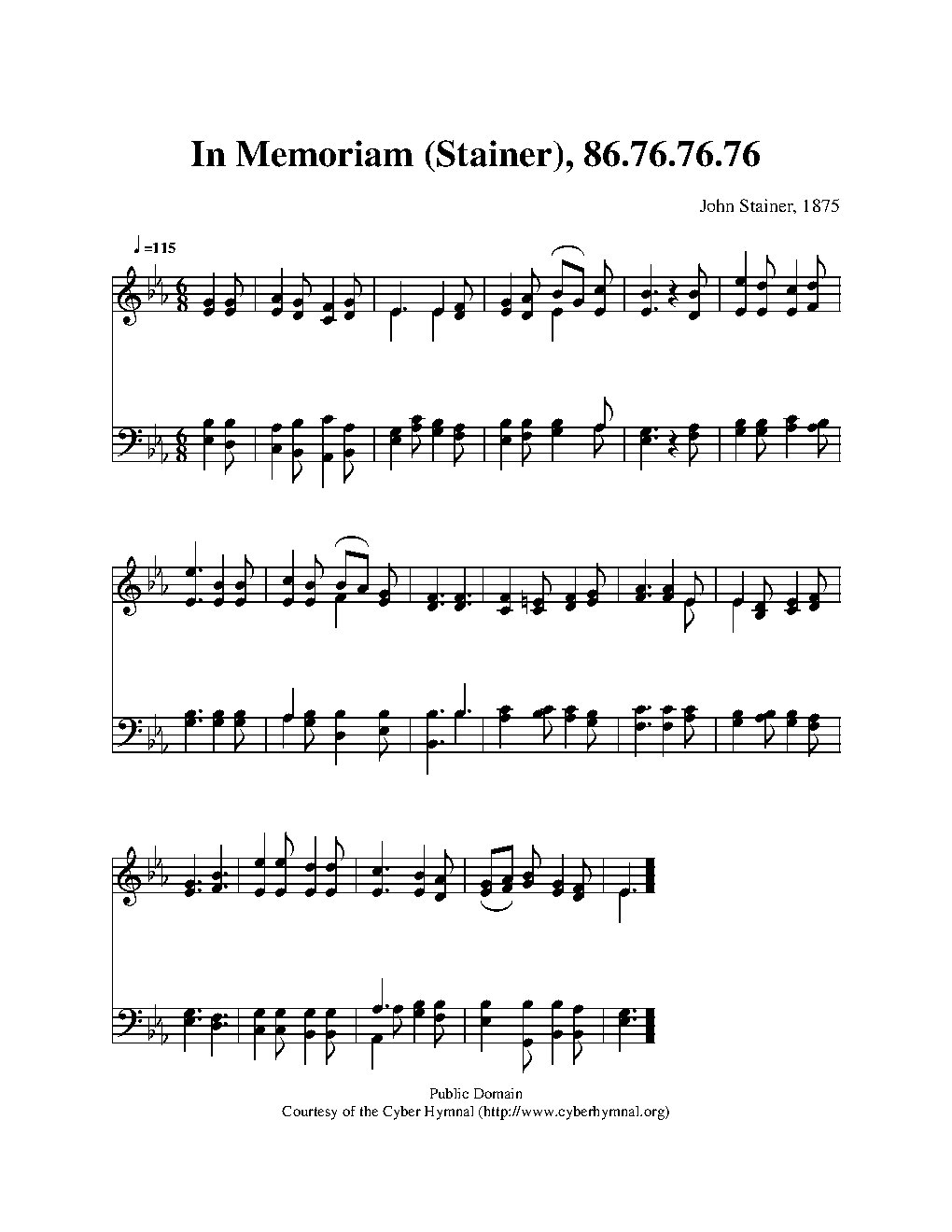 In memoriam - Choir Script PDF Thumbnail