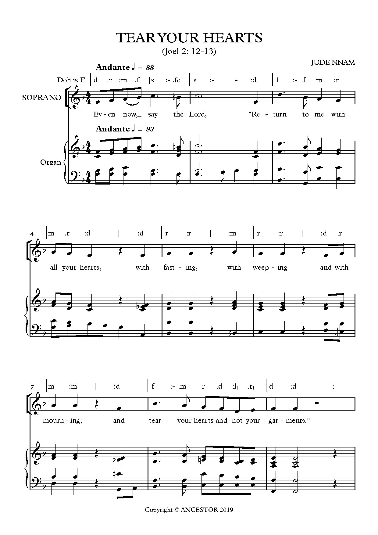 Tear Your Hearts (lent)