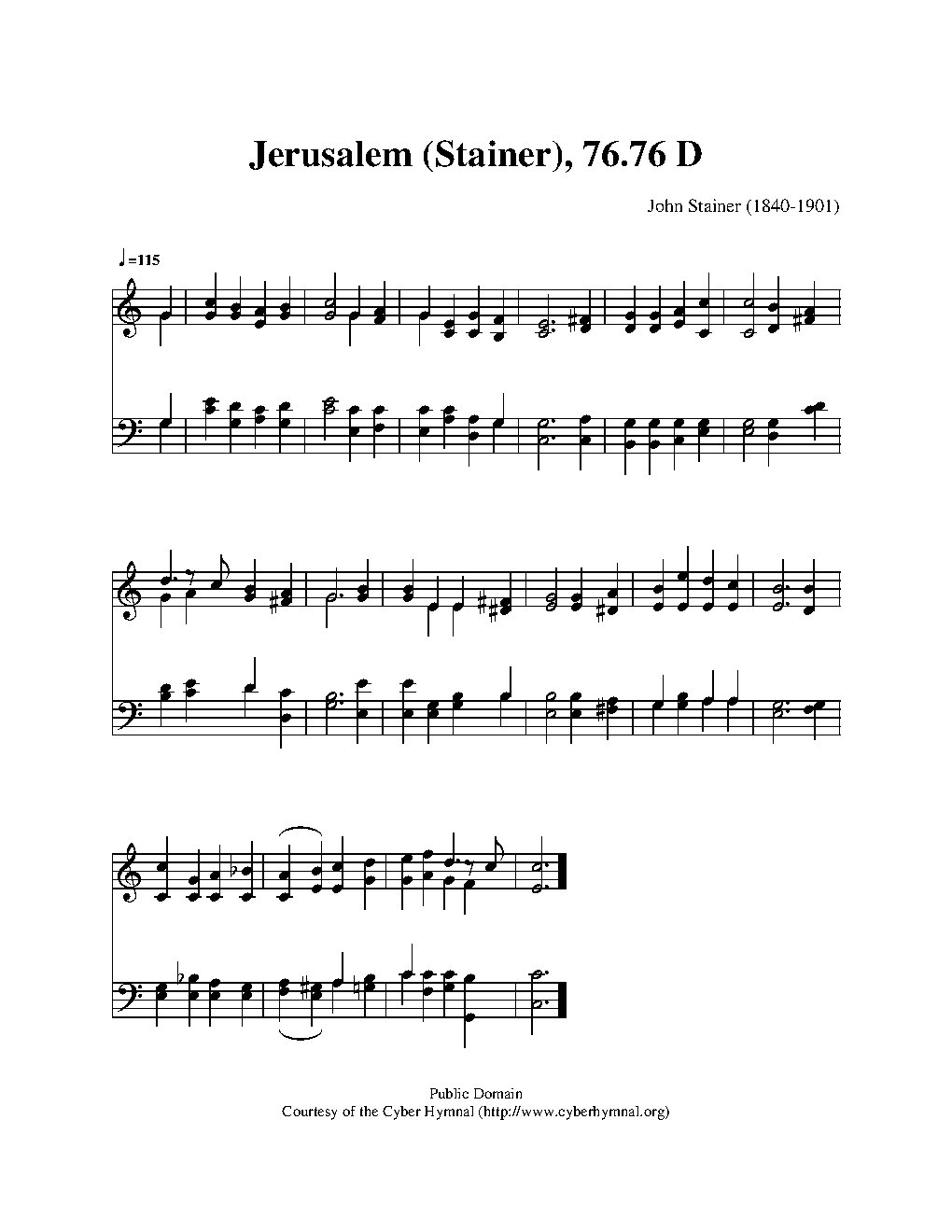 Jerusalem - Choir Script PDF Thumbnail