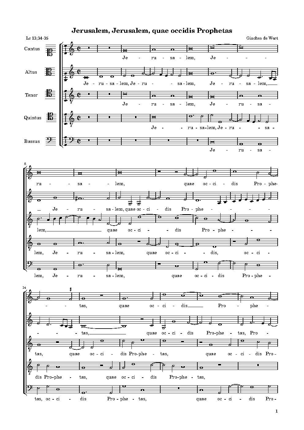 Jerusalem, Jerusalem - Choir Script PDF Thumbnail