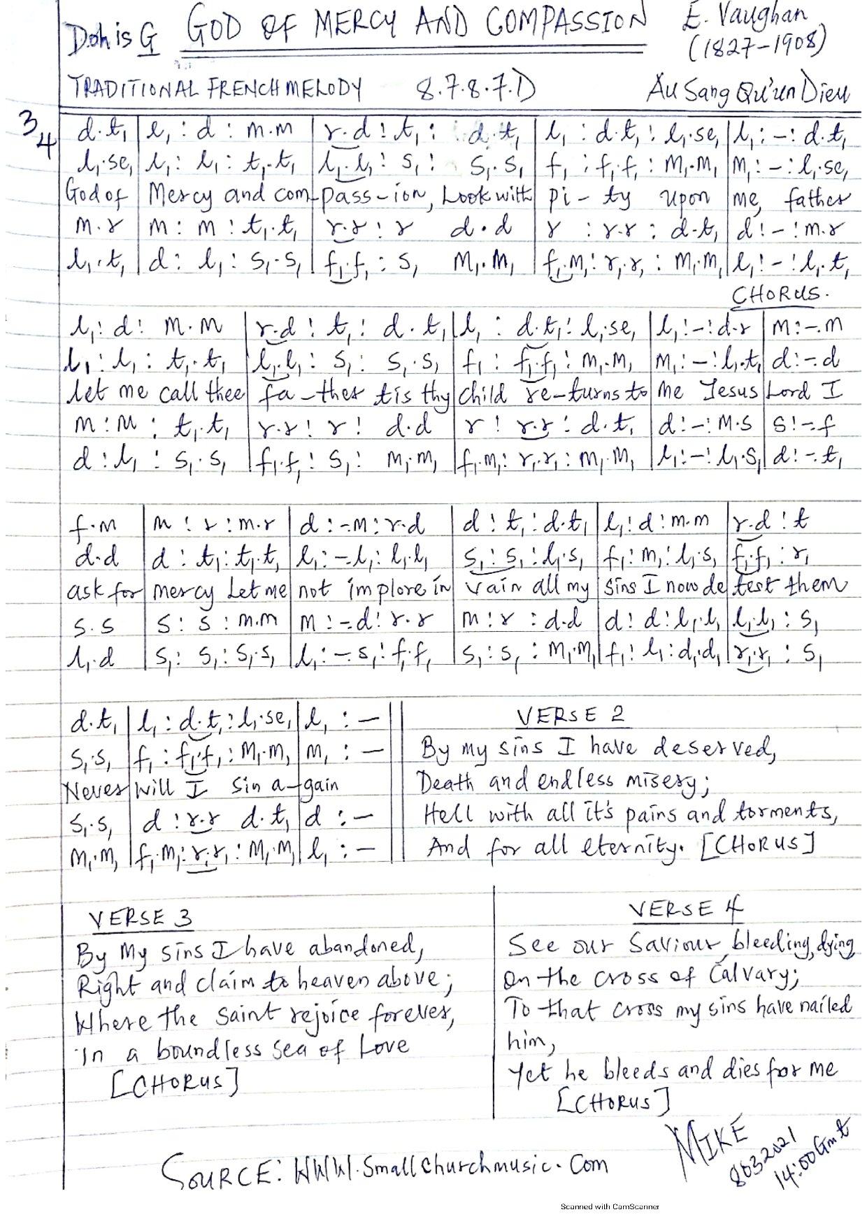 God Of Mercy & Compassion - Download Choir Script PDF