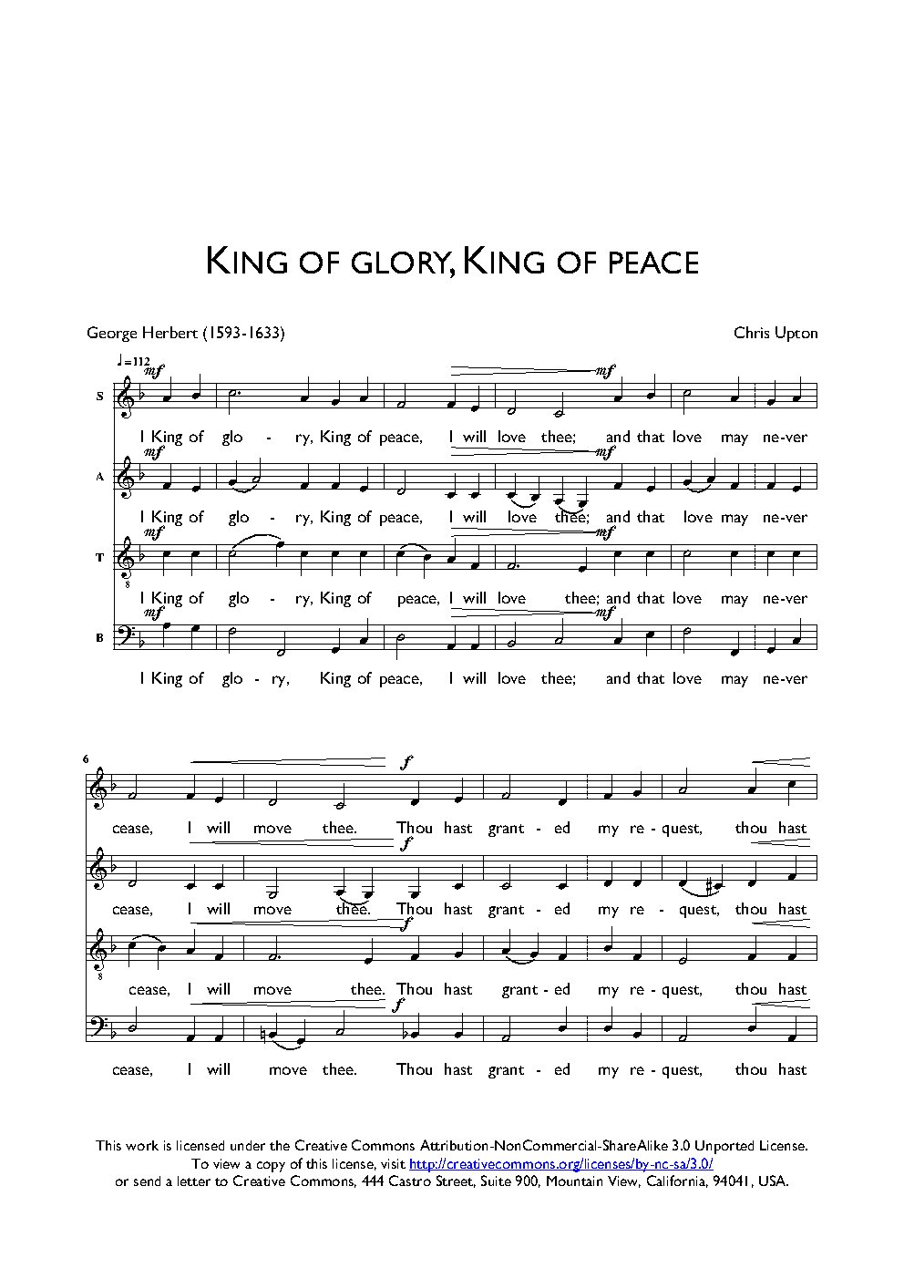 King of glory, King of peace
