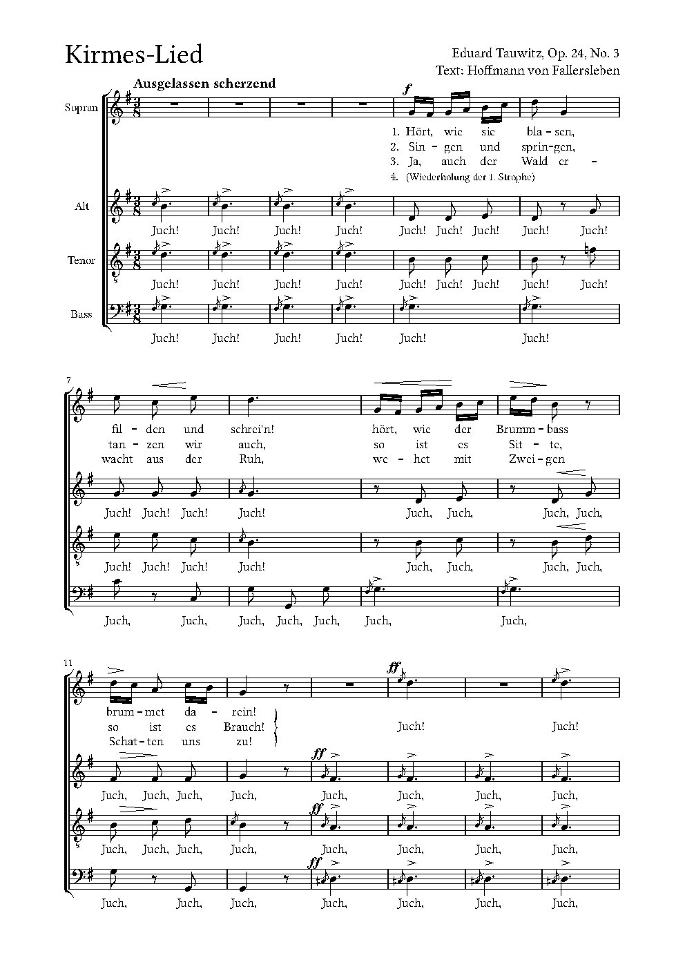 Kirmes-Lied, Op. 24, 3