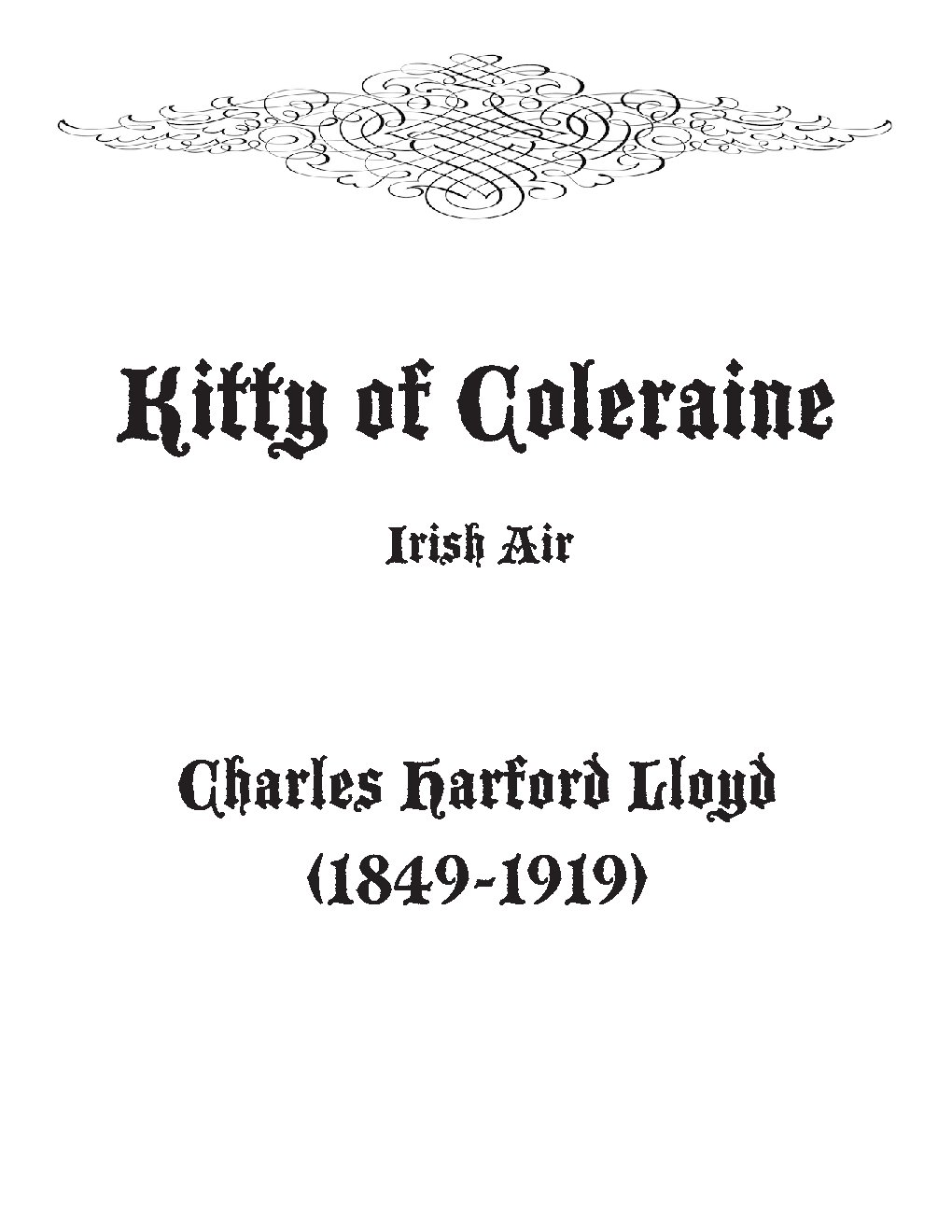 Kitty of Coleraine