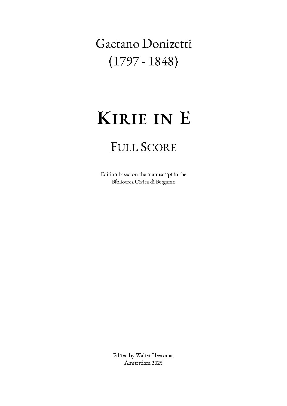 Kirie in E