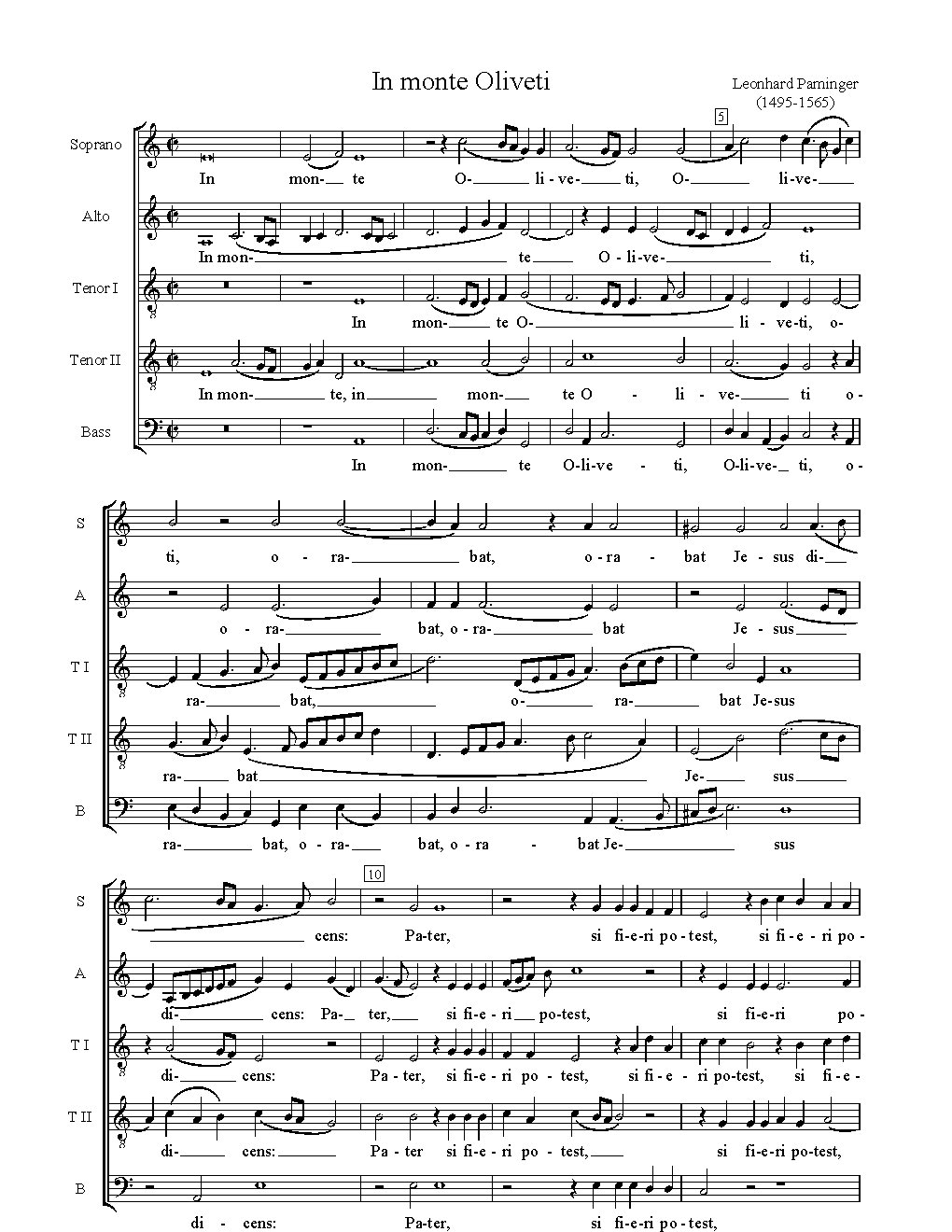 In monte oliveti - Choir Script PDF Thumbnail