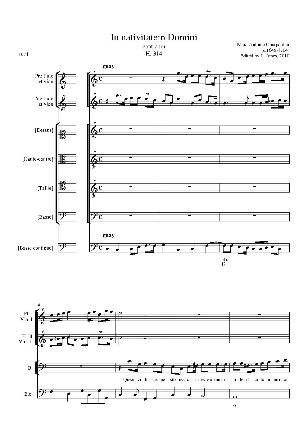 In nativitatem Domini H 314 - Choir Script PDF Thumbnail