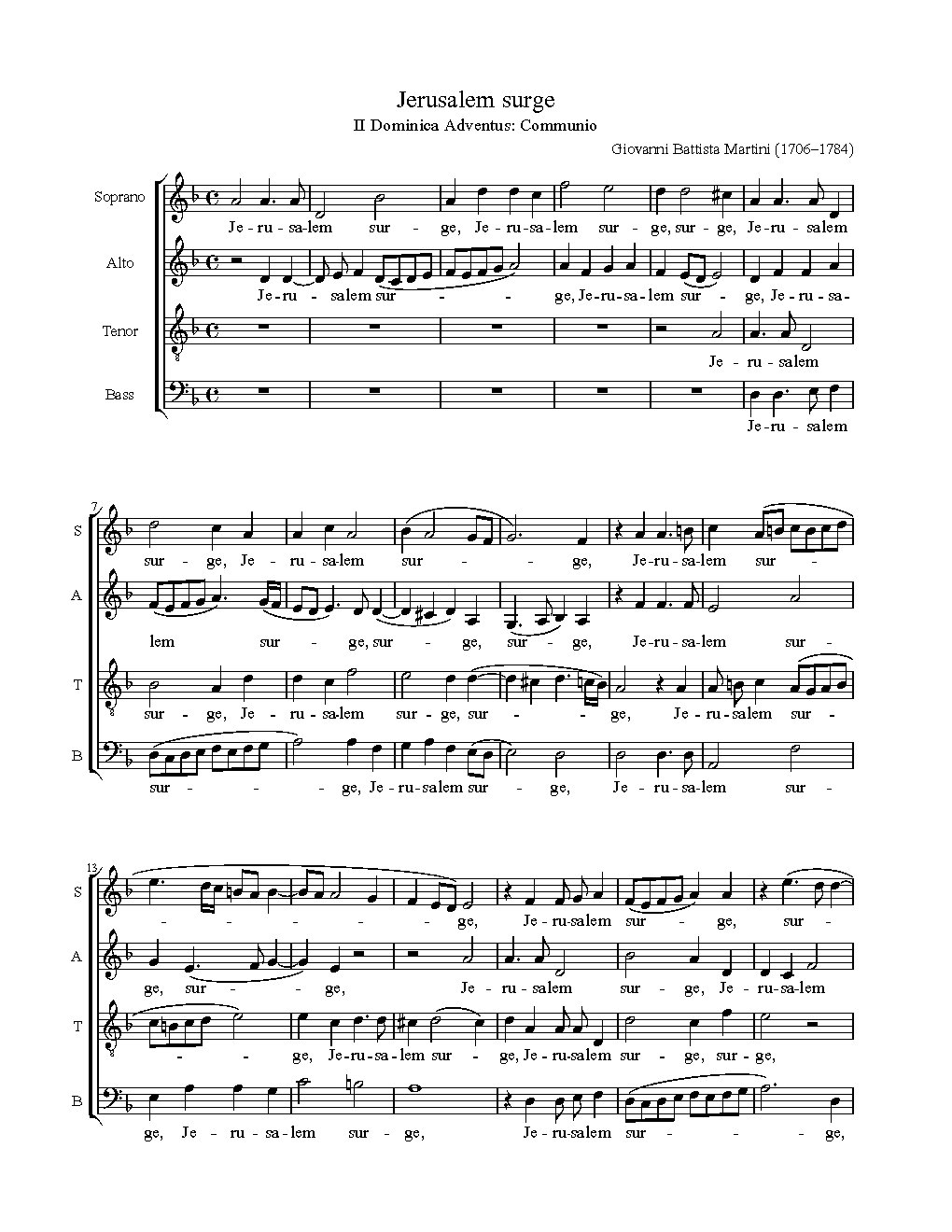 Jerusalem surge - Choir Script PDF Thumbnail