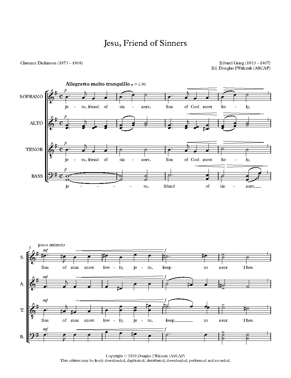 Jesu, Friend of Sinners