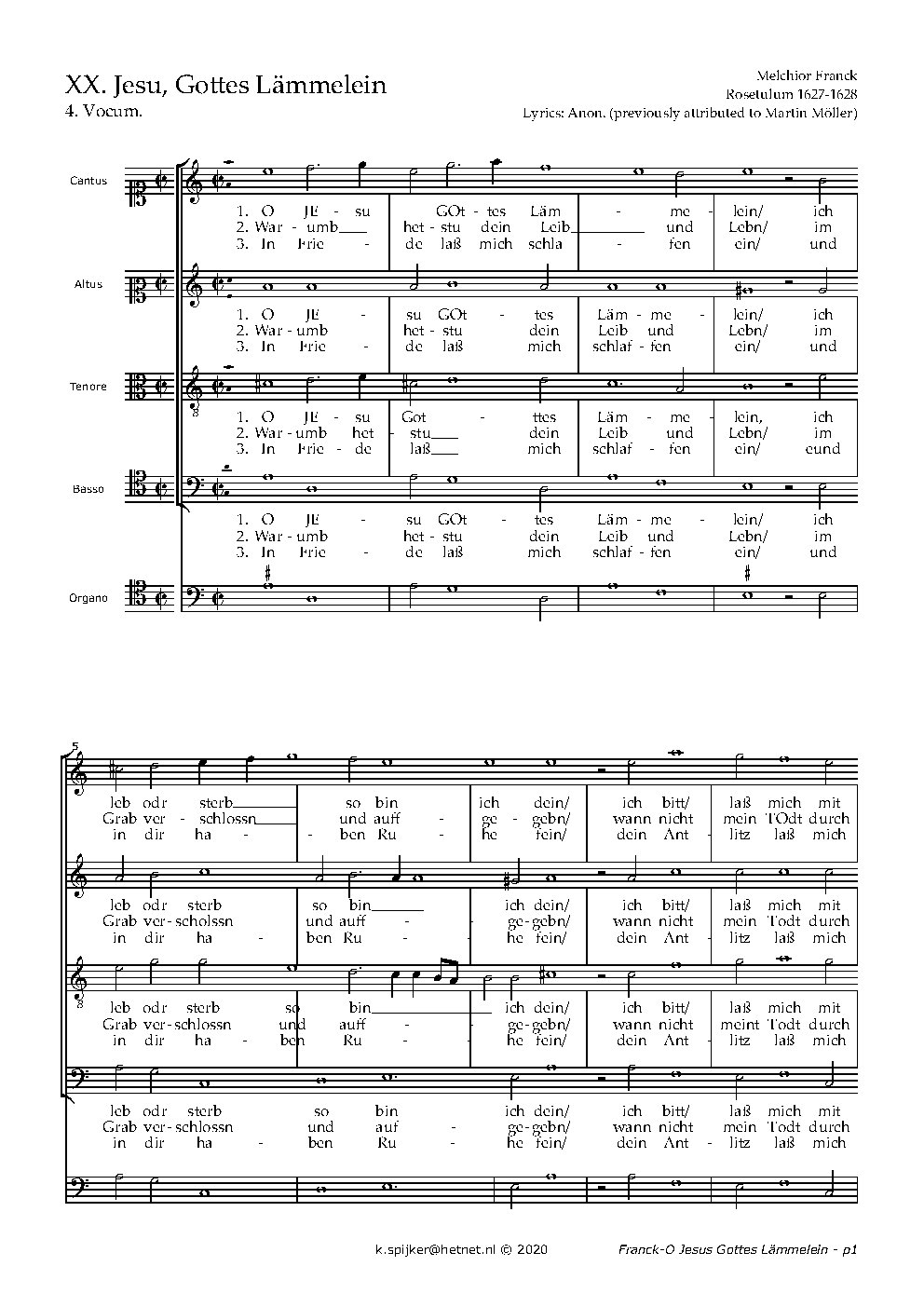Jesu, Gottes Lämmelein