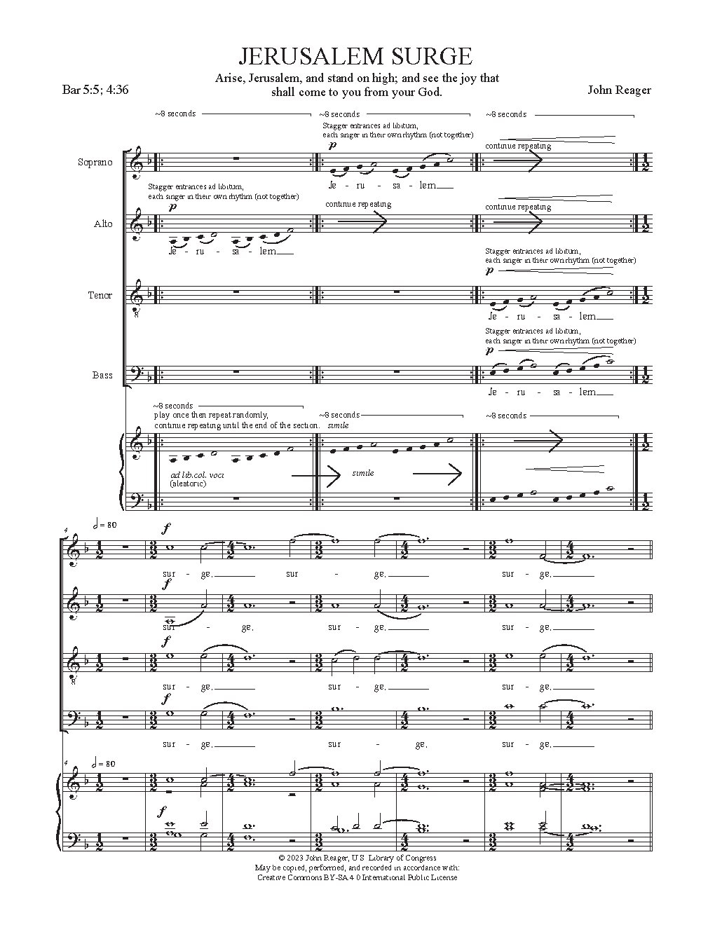 Jerusalem surge|{{NoCo|Advent Motets