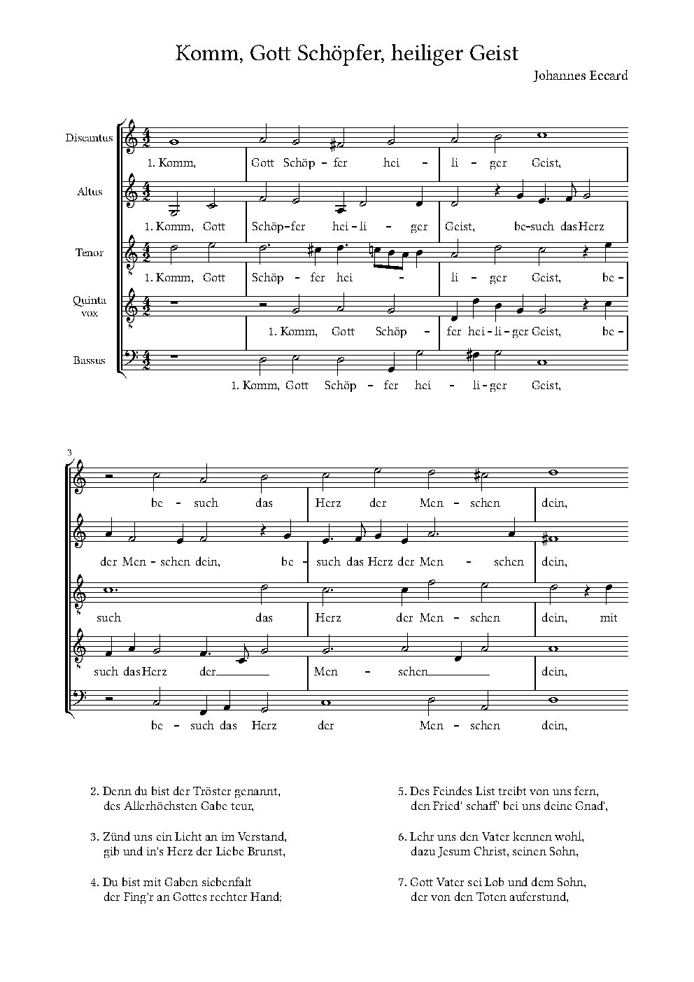 Komm, Gott Schöpfer, heiliger Geist